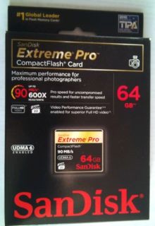 Sandisk Extreme Pro 64GB 90MB/s CF Hafıza Kartı