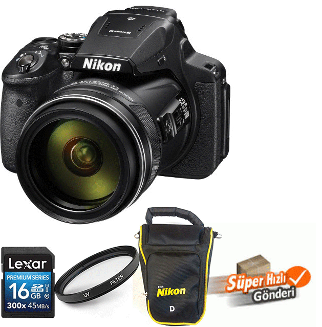 Nikon P900 83x Optik Zoom Fotoğraf Makinesi (2Yıl Karfo Karacasulu Garantili)