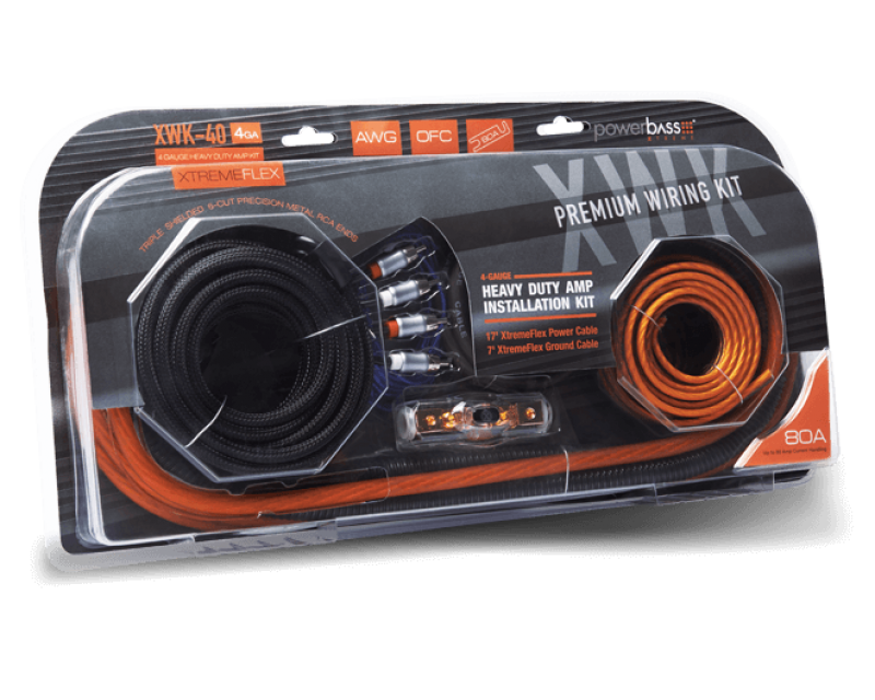 POWERBASS XWK-40 4GA FULL BAKIR KABLO TAKIMI