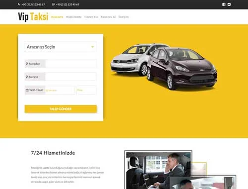 Vip Taksi Web Tasarım