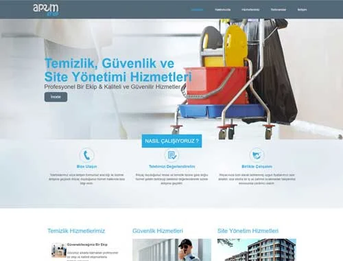 Temizlik Güvenlik Şirketi Web Tasarım
