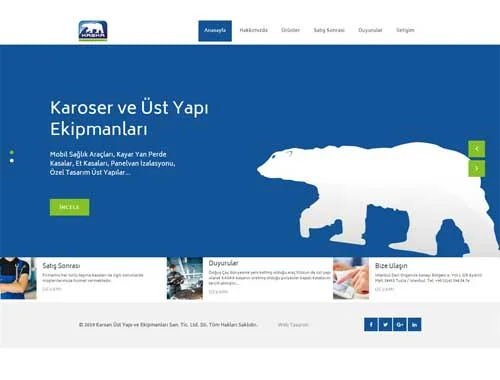 Karoser Kurumsal Web Tasarım