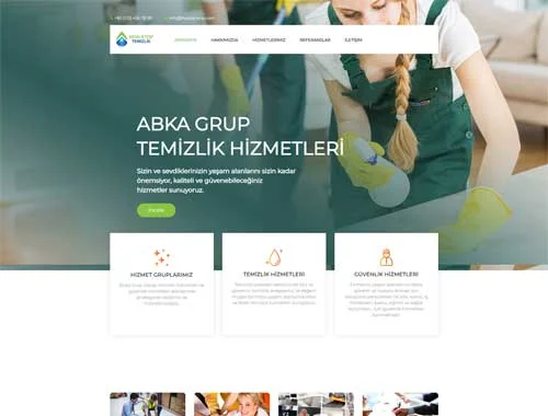 Temizlik Hizmetleri Web Tasarım