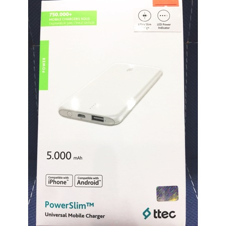 Ttec PowerSlim 5.000 mAh Powerbank