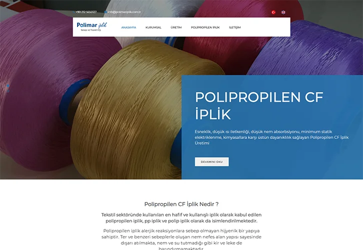 Polimar İplik Web Tasarım