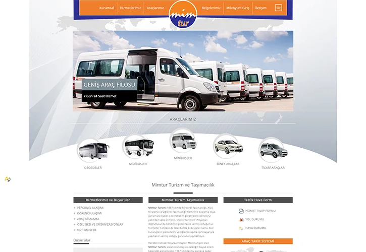 Mimtur Turizm Web Tasarım