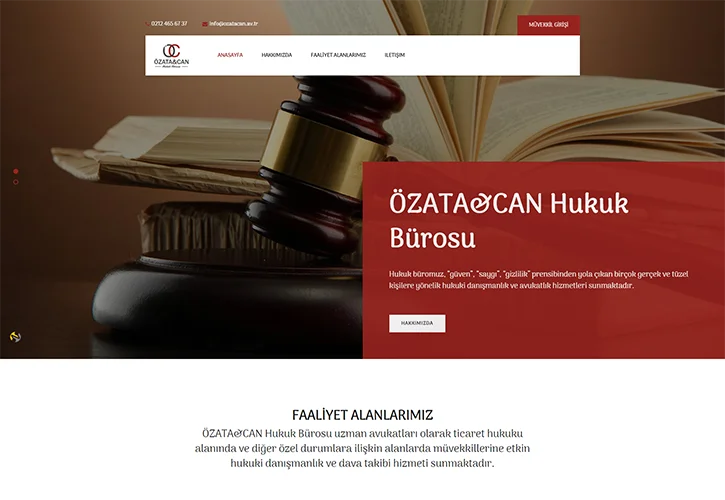 Özatacan Hukuk Bürosu Web Tasarım