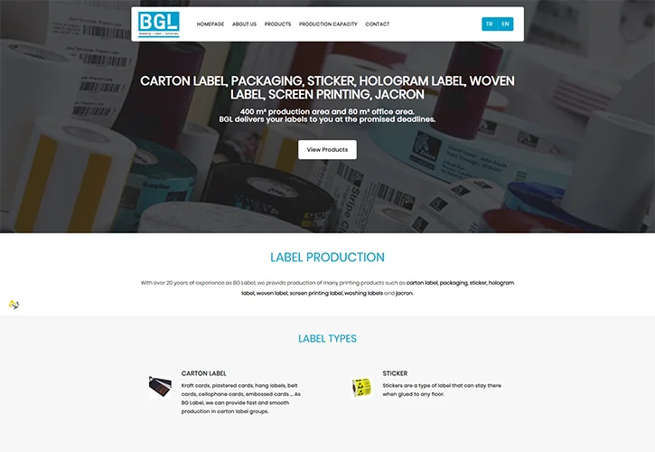 Bg Label Web Tasarım