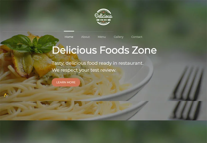 Cafe-Restaurant Web Tasarım