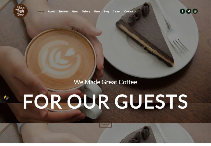 Cafe-Restaurant Web Tasarım