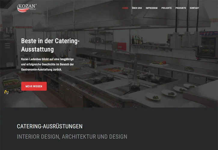 Kozan Catering Ekipmanları Web Tasarım