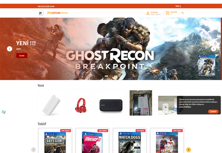 PS4 Oyunları E-ticaret Sitesi