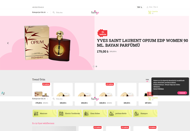 Kozmetik Ürünleri E-ticaret Sitesi