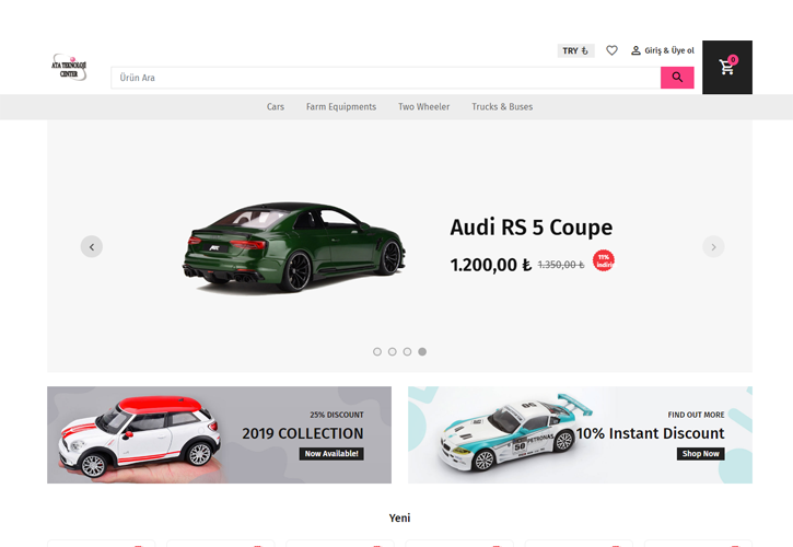 Hobi Ürünleri E-ticaret Sitesi