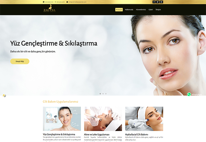 Güzellik Merkezi Web Sitesi
