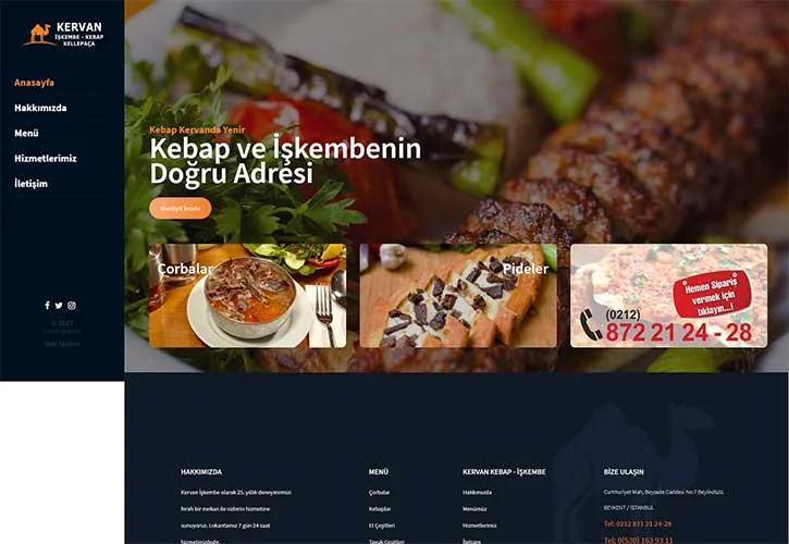 Kebapçı Web Sitesi