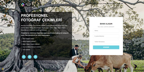 Fotoğrafçı Web Tasarım