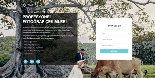 Fotoğrafçı Web Tasarım
