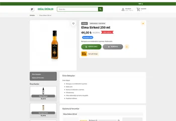 Doğal Ürünler E-ticaret Sitesi
