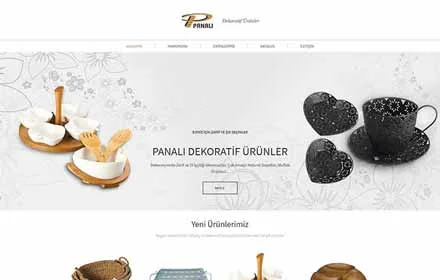Panalı Dekoratif Ürünler Web Tasarım