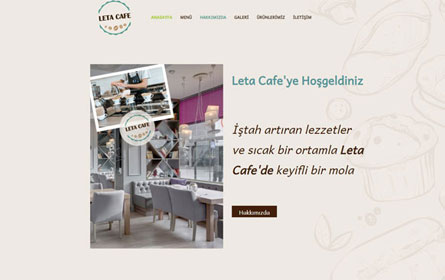 Cafe Web Tasarım - Pratik Sayfa