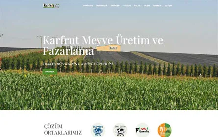 Gıda Firması Kurumsal Web Sitesi