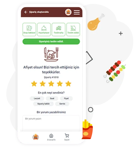 Online Sipariş Sayfası Puan ve Yorumlar