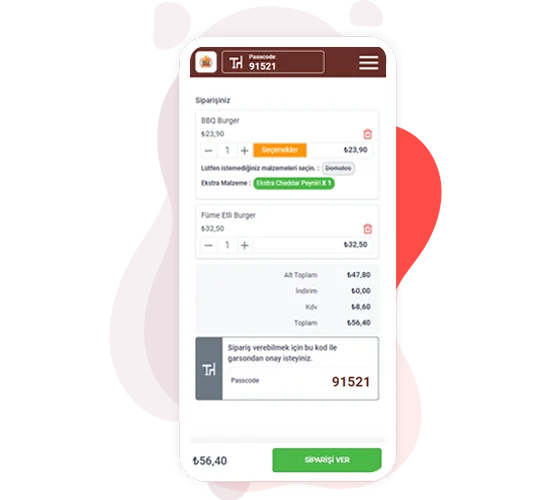 Foodemp Anwendungsoberfläche