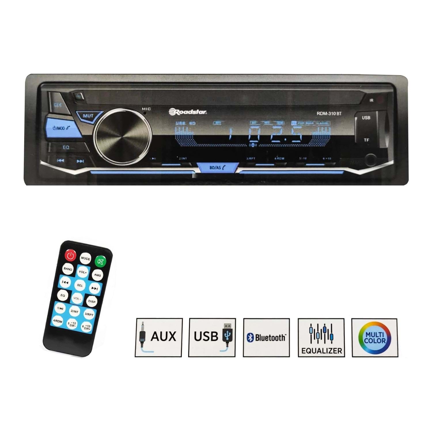 ROADSTAR RDM310BT 4X50W Aux/usb/sd/fm Bluetooth Roadstar Oto Teyp