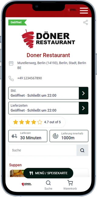 döner - kebap ordering system