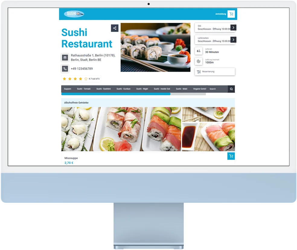 sushi ordering system