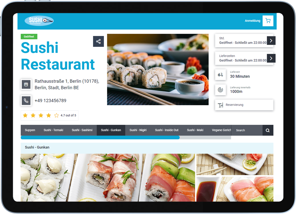 sushi ordering system