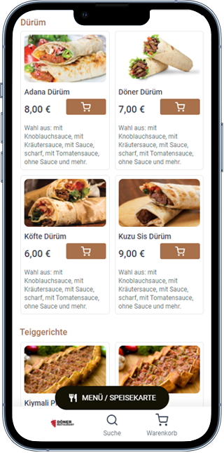 döner- kebap restaurant ordering system
