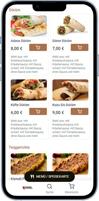 döner- kebap restaurant ordering system