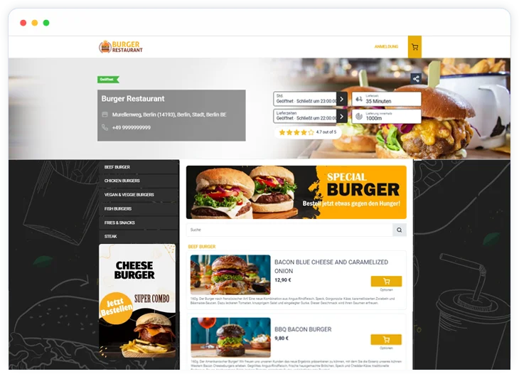 Burger Ordering System