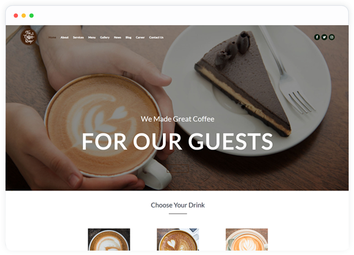 Cafe Website