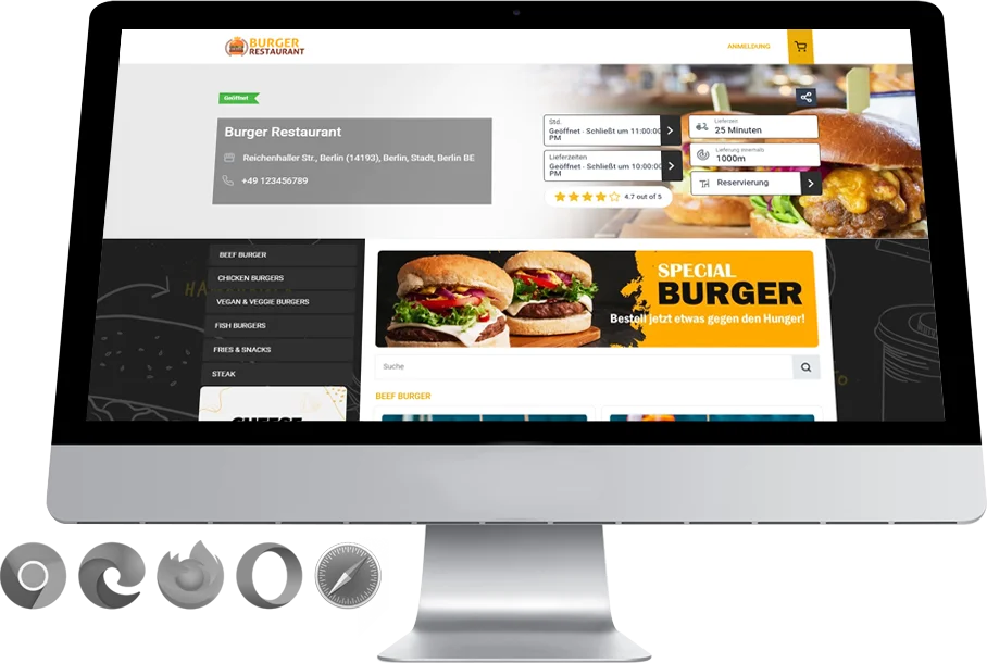 burger ordering system