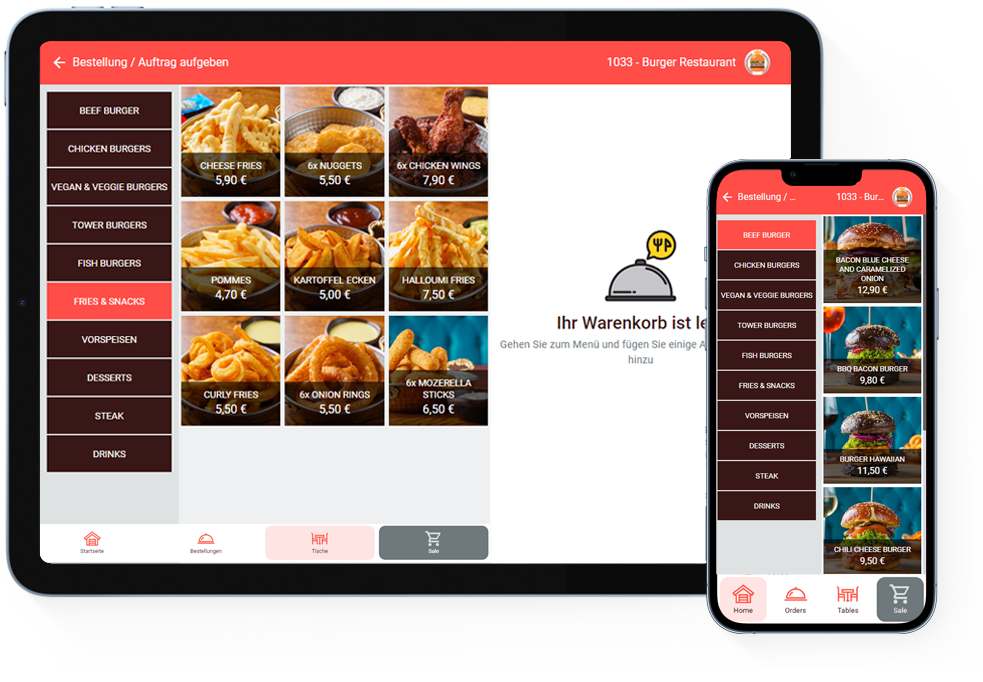 Online Lösung für Liefer- und Abholservice