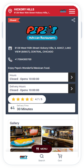 mexican restaurant ordering system