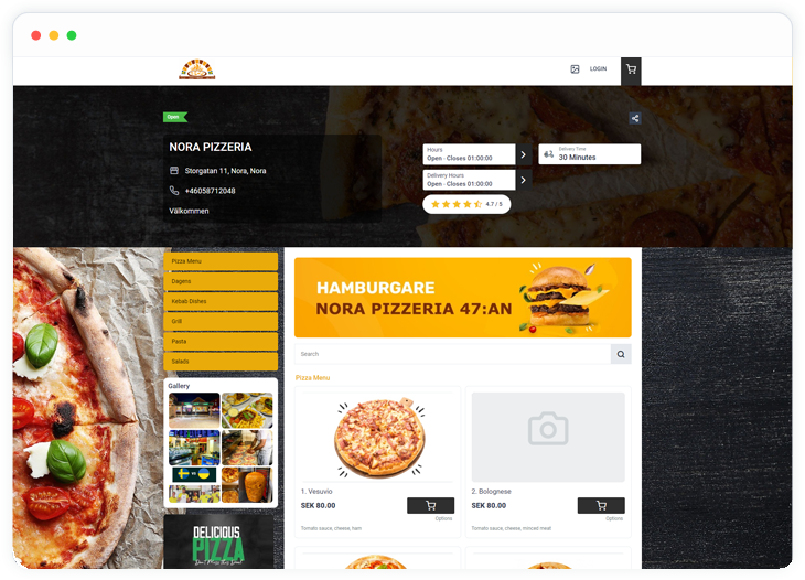 Online-Bestellsystem