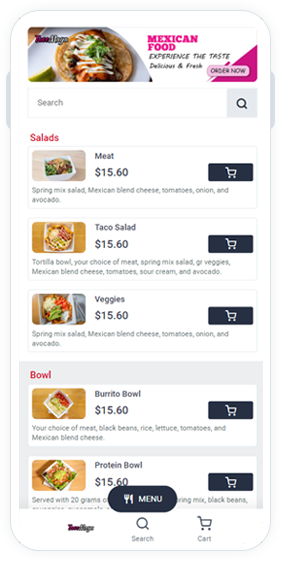 Online Bestellsystem für Restaurants