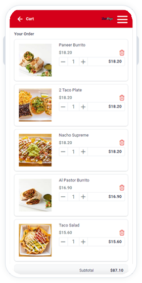Online Bestellsystem für Restaurants