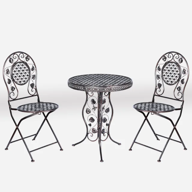 Panalı Ferforje Masa-Sandalye