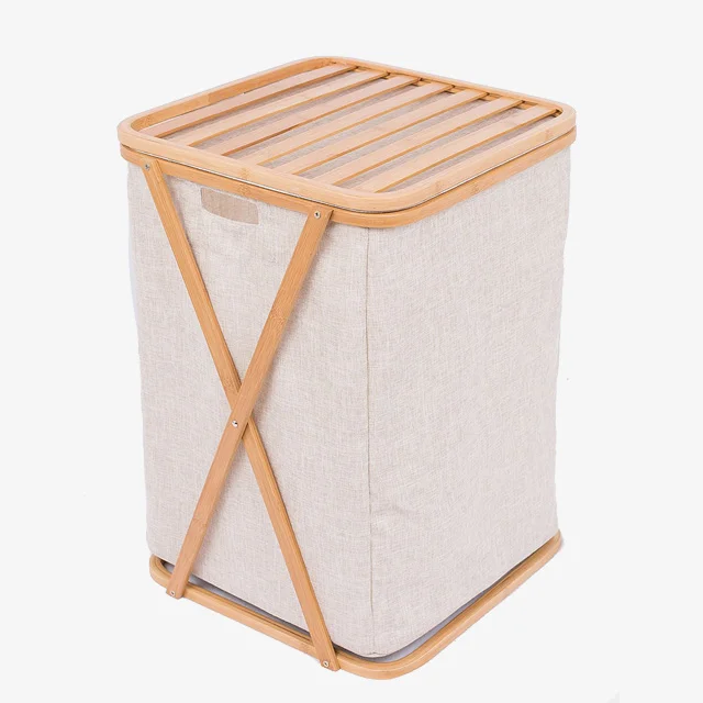 bambu çamaşır sepeti