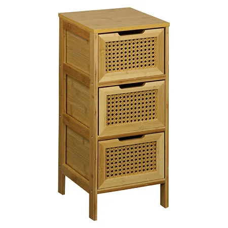 3 Çekmeceli Bambu Dolap-PNL-BM03