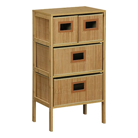 4 Çekmeceli Bambu Dolap-PNL-BM05