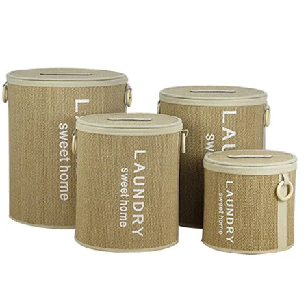 Hasır Çamaşır Sepetleri-PNL-BA23-NATURAL