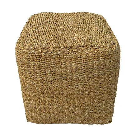 Panalı Hasır Kare Puf