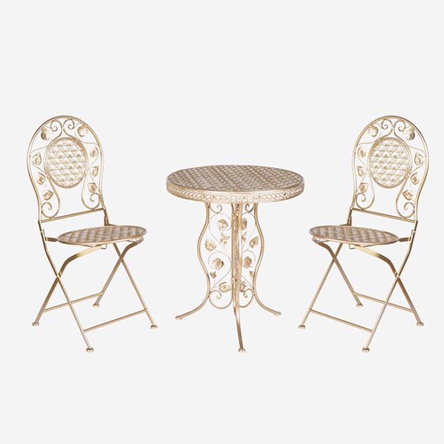 Panalı Ferforje Masa-Sandalye