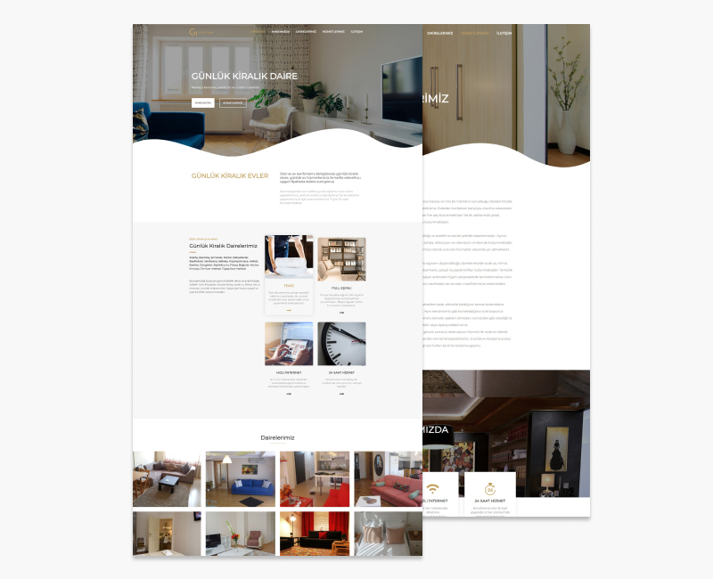 Günlük Kiralık Daire Web Tasarım